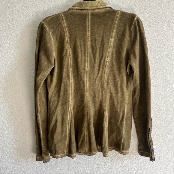 Aratta Silent Journey Colonel Jacket - Knit Blazer with Velvet Collar - Picture 6 of 8